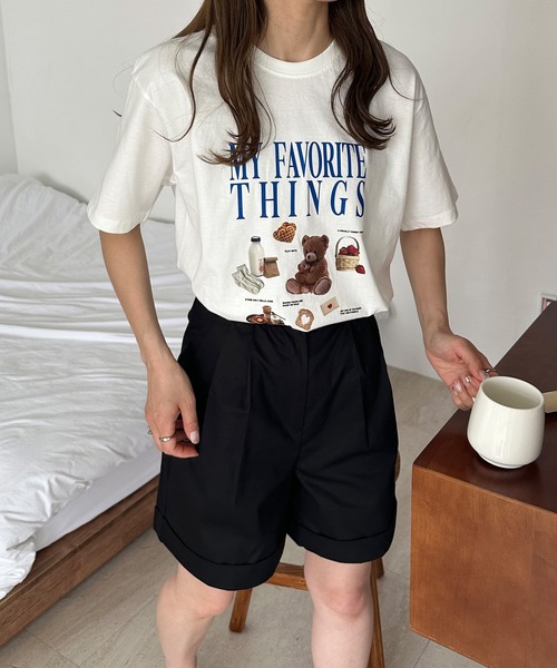 LE MORE（リモア）の「My Favorite Things プリントTシャツ（Tシャツ/カットソー・レディース・ホワイト/クリーム・FREE）」の13枚目の写真