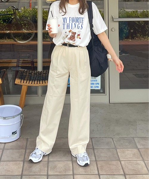 LE MORE（リモア）の「My Favorite Things プリントTシャツ（Tシャツ/カットソー・レディース・ホワイト/クリーム・FREE）」の12枚目の写真