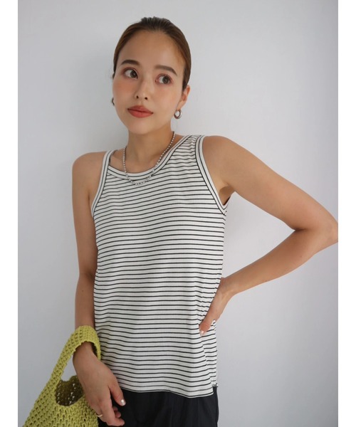 TRUNC（トランクエイティーエイト）の「Asymmetry Tank Top（タンクトップ・レディース・ブラック/ホワイト系その他・FREE）」の17枚目の写真