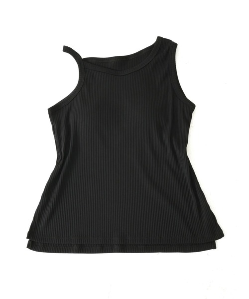 TRUNC（トランクエイティーエイト）の「Asymmetry Tank Top（タンクトップ・レディース・ブラック/ホワイト系その他・FREE）」の7枚目の写真