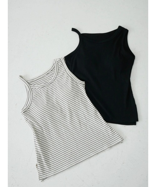 TRUNC（トランクエイティーエイト）の「Asymmetry Tank Top（タンクトップ・レディース・ブラック/ホワイト系その他・FREE）」の21枚目の写真
