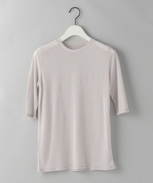 【e/rm】シアークルーネックTシャツ_5分袖