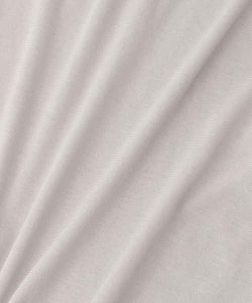 e/rm（イーアールエム）の「【e/rm】シアークルーネックTシャツ_5分袖（Tシャツ/カットソー・レディース・オフホワイト/ライトブラウン/ライトグレー・FREE）」の8枚目の写真