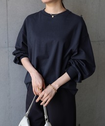 ボリュームスリーブ長袖Tシャツ