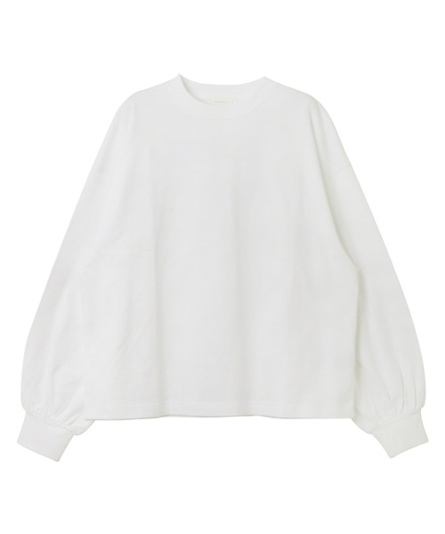 evernavy（エバーネイビー）の「ボリュームスリーブ長袖Tシャツ（Tシャツ/カットソー・レディース・ホワイト/ネイビー/ブラック・M）」の13枚目の写真