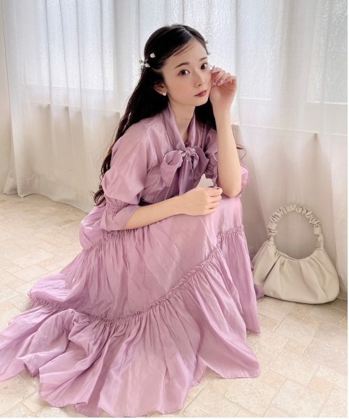 お値下げ！familiar 半袖ポロワンピース ピンク familiar 半袖