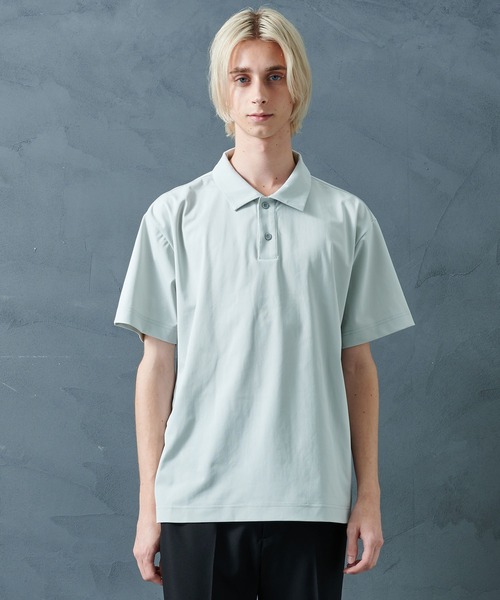 STUDIOUS(ステュディオス)の「【A+TOKYO/エープラストウキョウ】ATHLETEハーフスリーブポロシャツ(ポロシャツ・メンズ・ブラック/ライトグレー・1/2)」の12枚目の写真