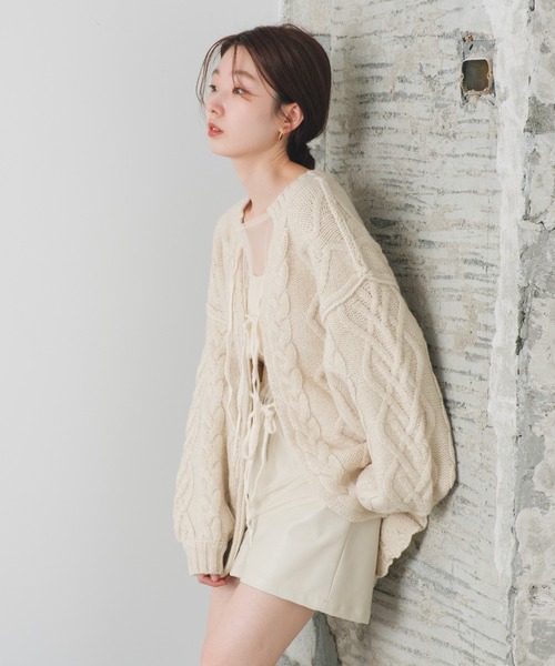 Kastane(カスタネ)の「【SETUP対応】フェイクレザーショートパンツ(その他パンツ・レディース・アイボリー/ブラック・FREE)」の20枚目の写真