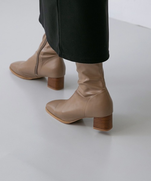 menue（メヌエ）の「【 極やわ 】 ストレッチブーツ 5cmヒール（ブーツ・レディース・アイボリー/グレイッシュベージュ/ブラック/ブラック系・3L/L/S/LL/M/SS）」の12枚目の写真