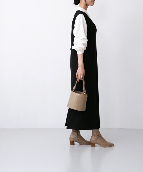 menue（メヌエ）の「【 極やわ 】 ストレッチブーツ 5cmヒール（ブーツ・レディース・アイボリー/グレイッシュベージュ/ブラック/ブラック系・3L/L/S/LL/M/SS）」の16枚目の写真