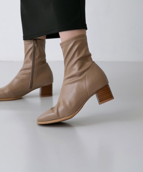 menue（メヌエ）の「【 極やわ 】 ストレッチブーツ 5cmヒール（ブーツ・レディース・アイボリー/グレイッシュベージュ/ブラック/ブラック系・3L/L/S/LL/M/SS）」の13枚目の写真