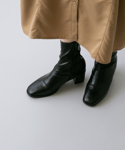 menue（メヌエ）の「【 極やわ 】 ストレッチブーツ 5cmヒール（ブーツ・レディース・アイボリー/グレイッシュベージュ/ブラック/ブラック系・3L/L/S/LL/M/SS）」の20枚目の写真