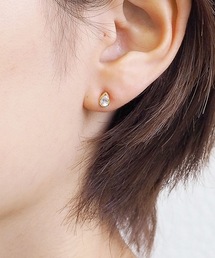 【itam】アイタム /キュービックジルコニアセラミックポストドロップピアス / 金属アレルギー対応ピアス