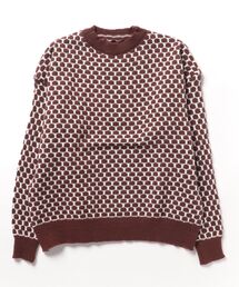 Burner | 【OKUOKU　0909】ニット / チェック柄 / ルーズ oku-tops-726669595082-32　A1(ニット/セーター)