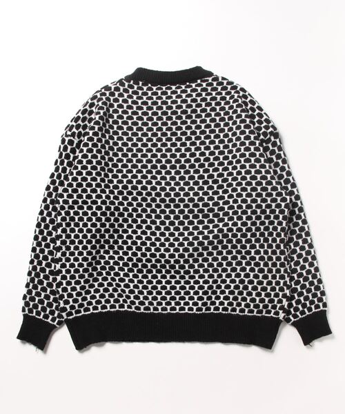 Burner（バーナー）の「【OKUOKU　0909】ニット / チェック柄 / ルーズ oku-tops-726669595082-32　A1（ニット/セーター・レディース・ブラウン系その他/ブラック系その他・FREE）」の3枚目の写真