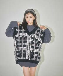 ANDGEEBEE | UNISEX チェックニットベスト(ベスト)
