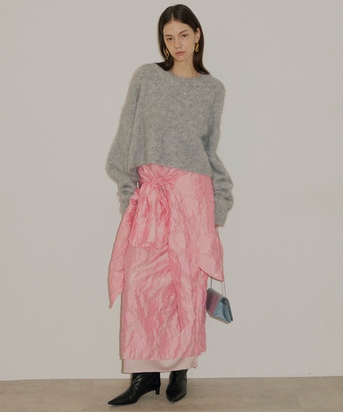 Long sleeve shaggy knit/ロングスリーブシャギーニット（ニット