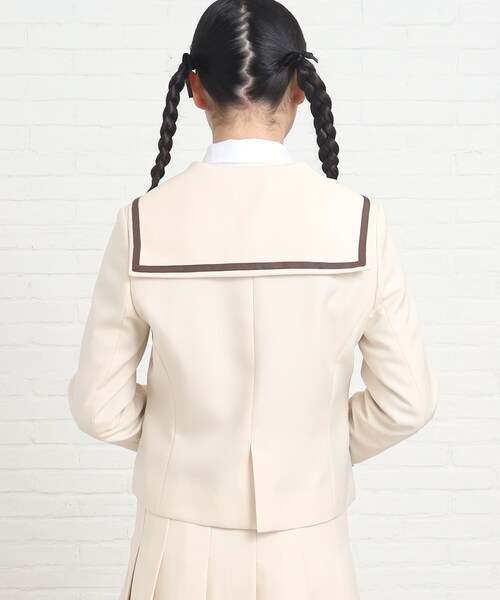 ピンクラテ 卒業式 女の子 卒服 小6 ベージュ セーラーカラー 入卒・セレモニー・卒服】セーラージャケット｜ピンクラテの通販