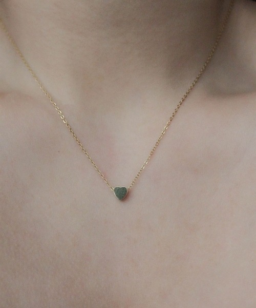 ebine（エビネ）の「金属アレルギー/Simple Heart Necklace/サージカルステンレス/ハートネックレス（ネックレス・レディース・シルバー/ゴールド/ピンクゴールド・38cm）」の19枚目の写真