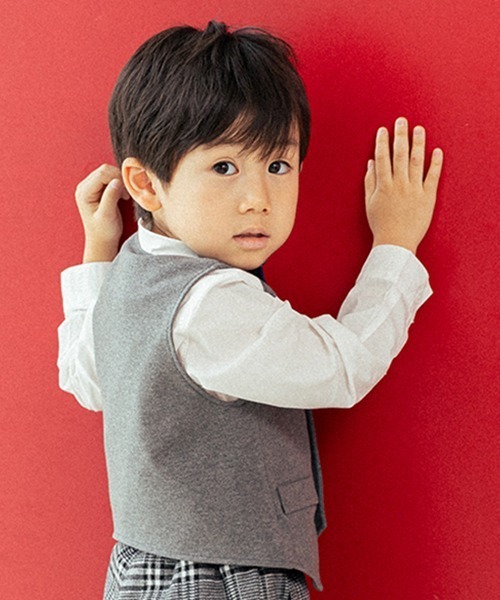 kladskap(クレードスコープ)の「セレモニーベスト(ベスト・キッズ・チャコール・90cm/100cm/110cm/120cm)」の13枚目の写真