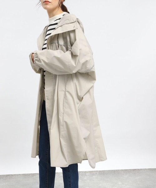 GLOBAL WORK Smile Seed Store（グローバルワーク スマイルシードストア）の「レインロングブルゾン/975910（ブルゾン・レディース・ブラック/ダークカーキ/ライトグレー・SMALL/LARGE/MEDIUM）」の11枚目の写真