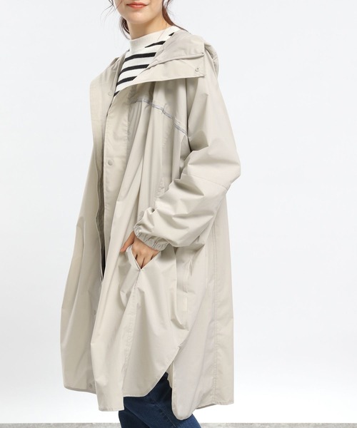 GLOBAL WORK Smile Seed Store（グローバルワーク スマイルシードストア）の「レインロングブルゾン/975910（ブルゾン・レディース・ブラック/ダークカーキ/ライトグレー・SMALL/LARGE/MEDIUM）」の13枚目の写真