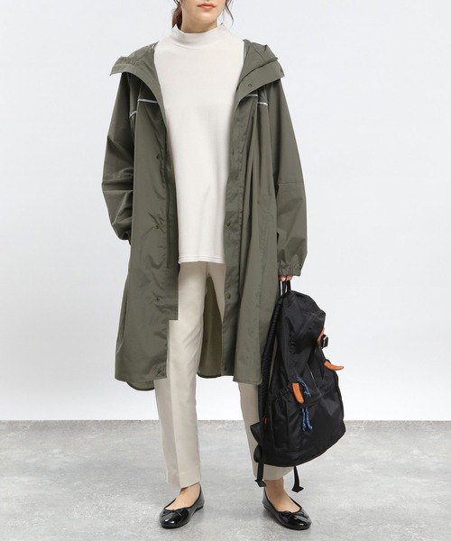 GLOBAL WORK Smile Seed Store（グローバルワーク スマイルシードストア）の「レインロングブルゾン/975910（ブルゾン・レディース・ブラック/ダークカーキ/ライトグレー・SMALL/LARGE/MEDIUM）」の16枚目の写真