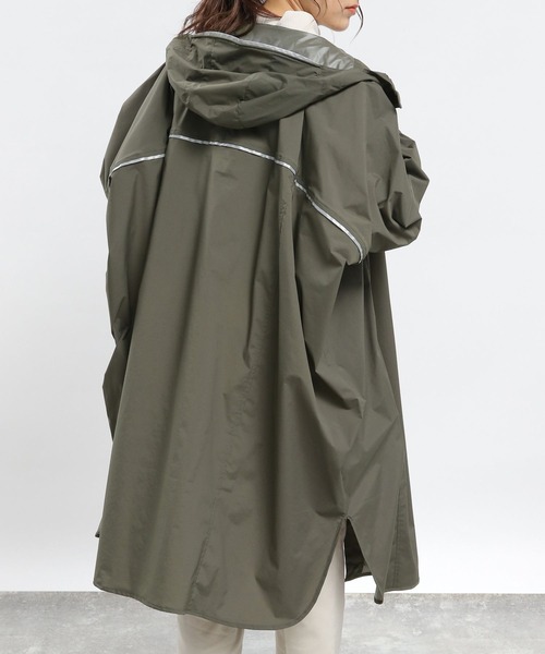 GLOBAL WORK Smile Seed Store（グローバルワーク スマイルシードストア）の「レインロングブルゾン/975910（ブルゾン・レディース・ブラック/ダークカーキ/ライトグレー・SMALL/LARGE/MEDIUM）」の19枚目の写真