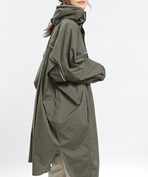 GLOBAL WORK Smile Seed Store（グローバルワーク スマイルシードストア）の「レインロングブルゾン/975910（ブルゾン・レディース・ブラック/ダークカーキ/ライトグレー・SMALL/LARGE/MEDIUM）」の20枚目の写真