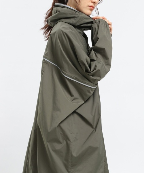 GLOBAL WORK Smile Seed Store（グローバルワーク スマイルシードストア）の「レインロングブルゾン/975910（ブルゾン・レディース・ブラック/ダークカーキ/ライトグレー・SMALL/LARGE/MEDIUM）」の21枚目の写真