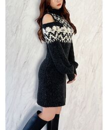 RESEXXY | ノルディックショルダーオープンミニワンピース(ワンピース)