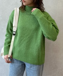 23AWもちっとカラーハイネックニット