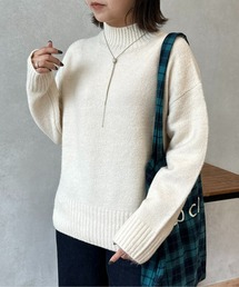 23AWもちっとカラーハイネックニット