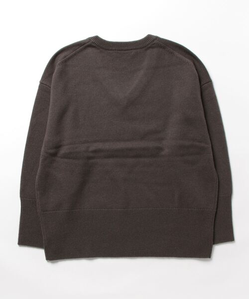 HELIOPOLE(エリオポール)の「WOOL V NECK PO(ニット/セーター・レディース・イエロー/チャコールグレー/アイボリー・38)」の4枚目の写真