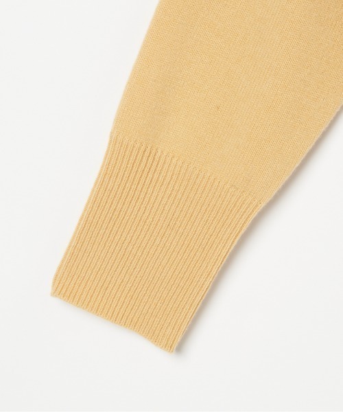 HELIOPOLE(エリオポール)の「WOOL V NECK PO(ニット/セーター・レディース・イエロー/チャコールグレー/アイボリー・38)」の6枚目の写真