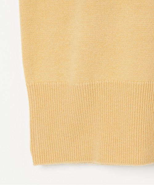 HELIOPOLE(エリオポール)の「WOOL V NECK PO(ニット/セーター・レディース・イエロー/チャコールグレー/アイボリー・38)」の7枚目の写真