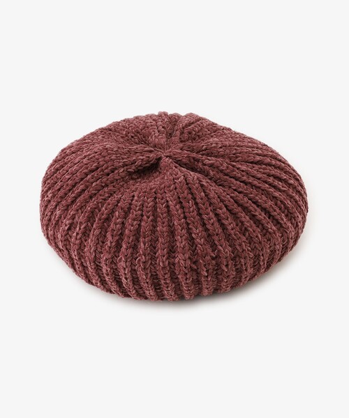 Afternoon Tea（アフタヌーンティー）の「モールベレー帽（ハンチング/ベレー帽・レディース・ダークグレー/ベージュ/ピンク・ONE SIZE）」の3枚目の写真