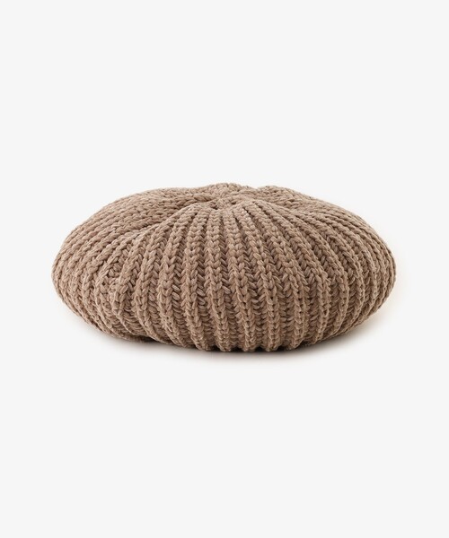 Afternoon Tea（アフタヌーンティー）の「モールベレー帽（ハンチング/ベレー帽・レディース・ダークグレー/ベージュ/ピンク・ONE SIZE）」の4枚目の写真