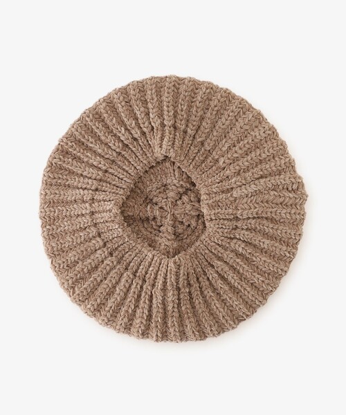 Afternoon Tea（アフタヌーンティー）の「モールベレー帽（ハンチング/ベレー帽・レディース・ダークグレー/ベージュ/ピンク・ONE SIZE）」の6枚目の写真