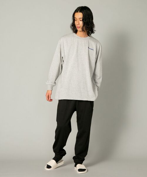 【CHAMPION/チャンピオン】裏起毛 ルームウェア ワンポイントブランドロゴ刺繍 パジャマ セットアップ 上下セット（ルームウェア/パジャマ）｜Champion（チャンピオン）