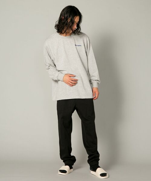 【CHAMPION/チャンピオン】裏起毛 ルームウェア ワンポイントブランドロゴ刺繍 パジャマ セットアップ 上下セット（ルームウェア/パジャマ）｜Champion（チャンピオン）