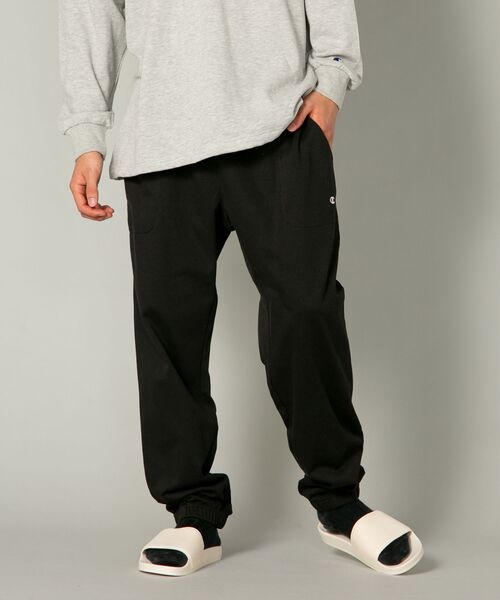 【CHAMPION/チャンピオン】裏起毛 ルームウェア ワンポイントブランドロゴ刺繍 パジャマ セットアップ 上下セット（ルームウェア/パジャマ）｜Champion（チャンピオン）