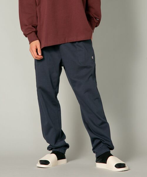 【CHAMPION/チャンピオン】裏起毛 ルームウェア ワンポイントブランドロゴ刺繍 パジャマ セットアップ 上下セット（ルームウェア/パジャマ）｜Champion（チャンピオン）