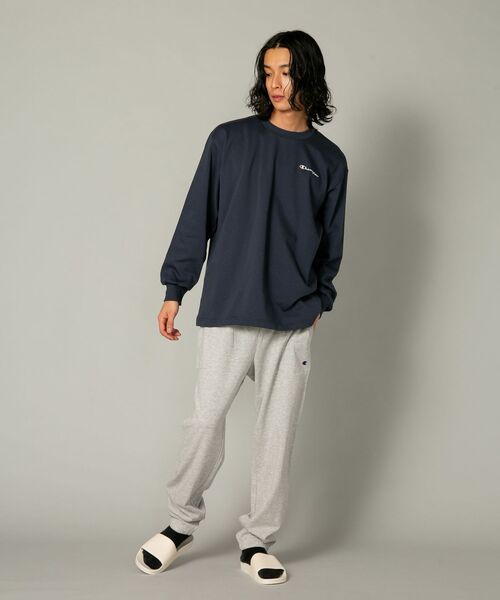 【CHAMPION/チャンピオン】裏起毛 ルームウェア ワンポイントブランドロゴ刺繍 パジャマ セットアップ 上下セット（ルームウェア/パジャマ）｜Champion（チャンピオン）