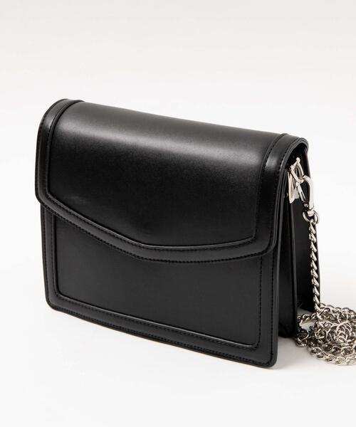 WEGO（ウィゴー）の「WEGO/フラップデザインチェーンショルダー（ショルダーバッグ・レディース・その他2/その他1/ブラック・FREE）」の5枚目の写真