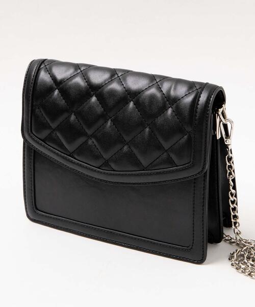 WEGO（ウィゴー）の「WEGO/フラップデザインチェーンショルダー（ショルダーバッグ・レディース・その他2/その他1/ブラック・FREE）」の7枚目の写真