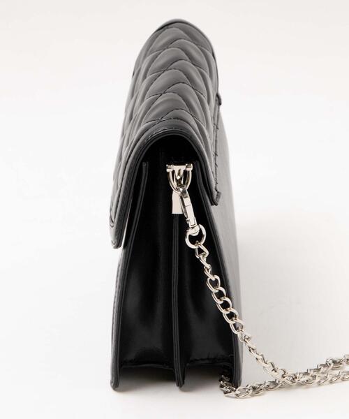WEGO（ウィゴー）の「WEGO/フラップデザインチェーンショルダー（ショルダーバッグ・レディース・その他2/その他1/ブラック・FREE）」の9枚目の写真
