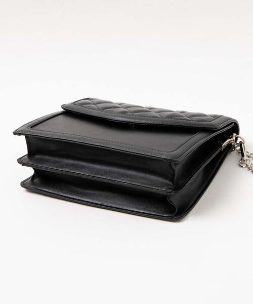 WEGO（ウィゴー）の「WEGO/フラップデザインチェーンショルダー（ショルダーバッグ・レディース・その他2/その他1/ブラック・FREE）」の11枚目の写真