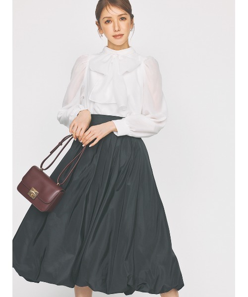 CELFORD(セルフォード)の「バルーンフレアスカート(スカート・レディース・アイボリー/ブラック/ゴールド・36/38)」の6枚目の写真