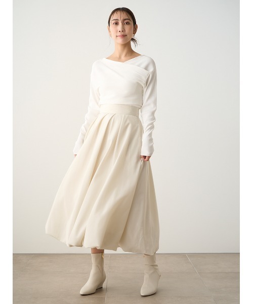 CELFORD(セルフォード)の「バルーンフレアスカート(スカート・レディース・アイボリー/ブラック/ゴールド・36/38)」の22枚目の写真